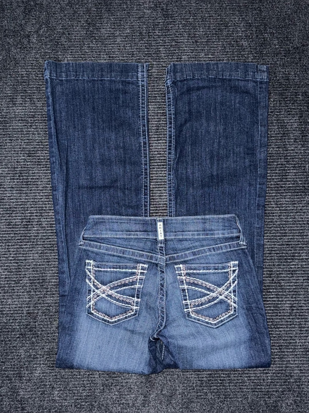 Ariat Mid Rise Entwined Trouser Jeans Marine Women’s 28 R 10025302 EUC